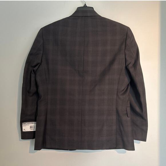 NWT Michael Kors Classic Fit Sport Coat – Charcoal/Brown, Men’s 38S - Picture 9 of 9